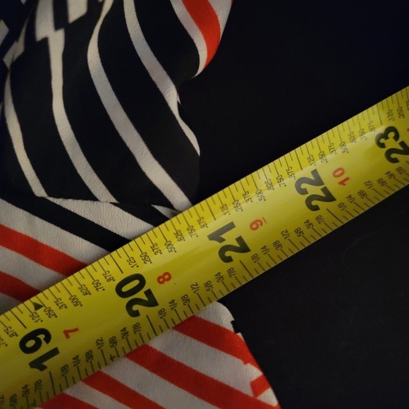 Attention Women's Multicolor 100% Polyester Long Sleeve Collared Top Shirt - Picture 13 of 15